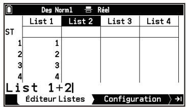 CASIO GRAPH MATH+ - Affectation d'autres variables de liste - 1