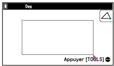 CASIO GRAPH MATH+ - Example 1: Pour tracer un triangle - 1