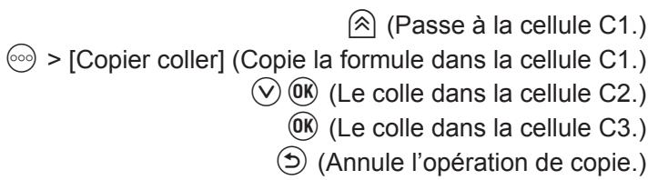 CASIO GRAPH MATH+ - Saisie de données dans une cellule - 9