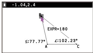 CASIO GRAPH MATH+ - Affichage du résultat d'un calcul utilisant des valeurs de mesure à l'écran - 4