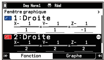 CASIO GRAPH MATH+ - Détermination de l'intersection de droites ou de plans - 1