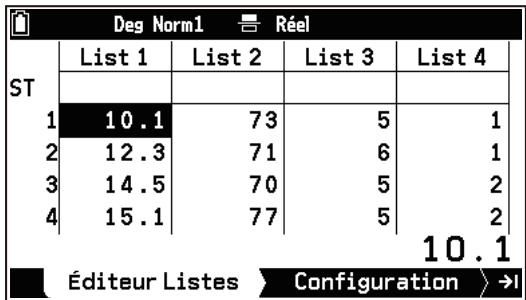 CASIO GRAPH MATH+ - Saisie de données - 1