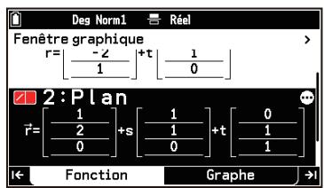 CASIO GRAPH MATH+ - Determination de la relation entre des droites ou des plans - 1