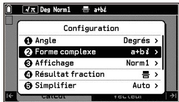 CASIO GRAPH MATH+ - Exemple d'opérations de menu à l'aide des numérios d'options - 4