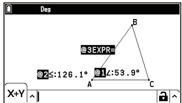 CASIO GRAPH MATH+ - Affichage du résultat d'un calcul utilisant des valeurs de mesure à l'écran - 2