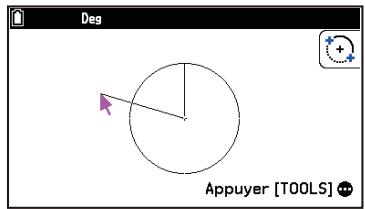 CASIO GRAPH MATH+ - Example 2 : Pour tracer un arc - 1