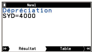 CASIO GRAPH MATH+ - Exemple 2 (Dépréciation) : - 3