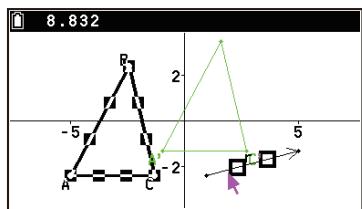 CASIO GRAPH MATH+ - Translation d'un objet à l'aide d'un vecteur existant - 2
