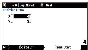 CASIO GRAPH MATH+ - Résolution d'équations linéaires simultanées - 3