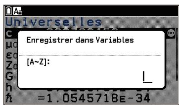 CASIO GRAPH MATH+ - Utilisation d'une constante physique dans un calcul - 1