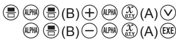 CASIO GRAPH MATH+ - Pour utiliser une variable alphabetique dans une formule - 1