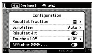 CASIO GRAPH MATH+ - Exemple d'opérations de menu à l'aide des numérios d'options - 5