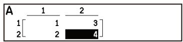 CASIO GRAPH MATH+ - Stockage des variables matricielles - 3