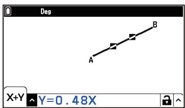 CASIO GRAPH MATH+ - Pour visualiser les mesures d'un segment de droite - 4