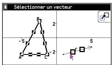CASIO GRAPH MATH+ - Translation d'un objet à l'aide d'un vecteur existant - 1