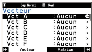 CASIO GRAPH MATH+ - Stockage des variables vectorielles - 1