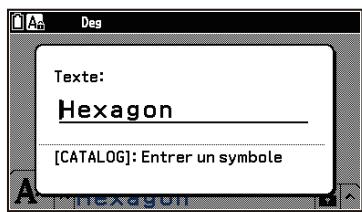CASIO GRAPH MATH+ - Pour modifier le texte à l'écran - 1