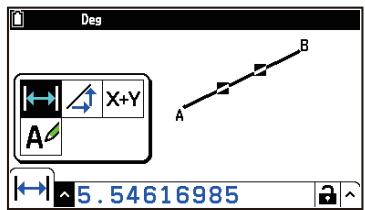 CASIO GRAPH MATH+ - Pour visualiser les mesures d'un segment de droite - 2