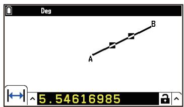 CASIO GRAPH MATH+ - Pour visualiser les mesures d'un segment de droite - 1