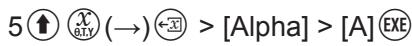 CASIO GRAPH MATH+ - Pour attribuer une valeur à une variable alphétique - 3