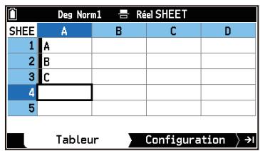 CASIO GRAPH MATH+ - Saisie de données dans une cellule - 4