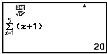 CASIO GRAPH LIGHT - Exemple de calcul de - 1