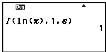 CASIO GRAPH LIGHT - Exemple calcul d'intégrale - 2