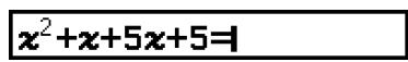 CASIO GRAPH LIGHT - Opération de vérification séquentière sur le côté droit d'une expression - 4