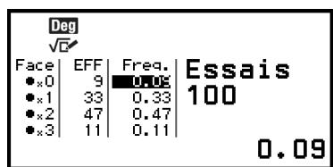 CASIO GRAPH LIGHT - Procedure d'opération générale de Pile ou face - 3