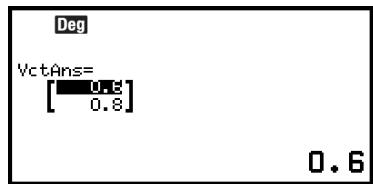 CASIO GRAPH LIGHT - Example 6 : Pour normaliser VctB - 1