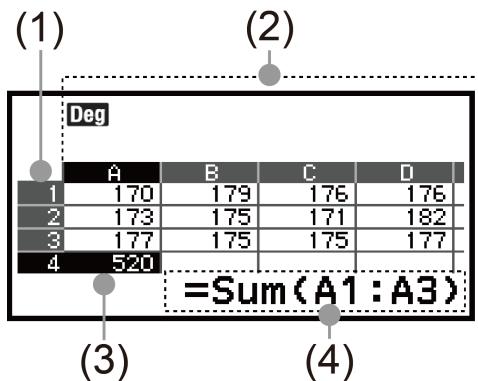 CASIO GRAPH LIGHT - Utilisation d'un tableau - 1