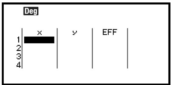 CASIO GRAPH LIGHT - Colonne EFF (de fréquence) - 2