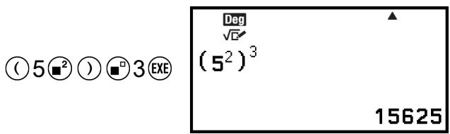 CASIO GRAPH LIGHT - Puisances, racines de puissance et inverses - 1