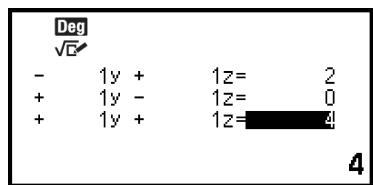 CASIO GRAPH LIGHT - Équations linéaires simultanées - 3