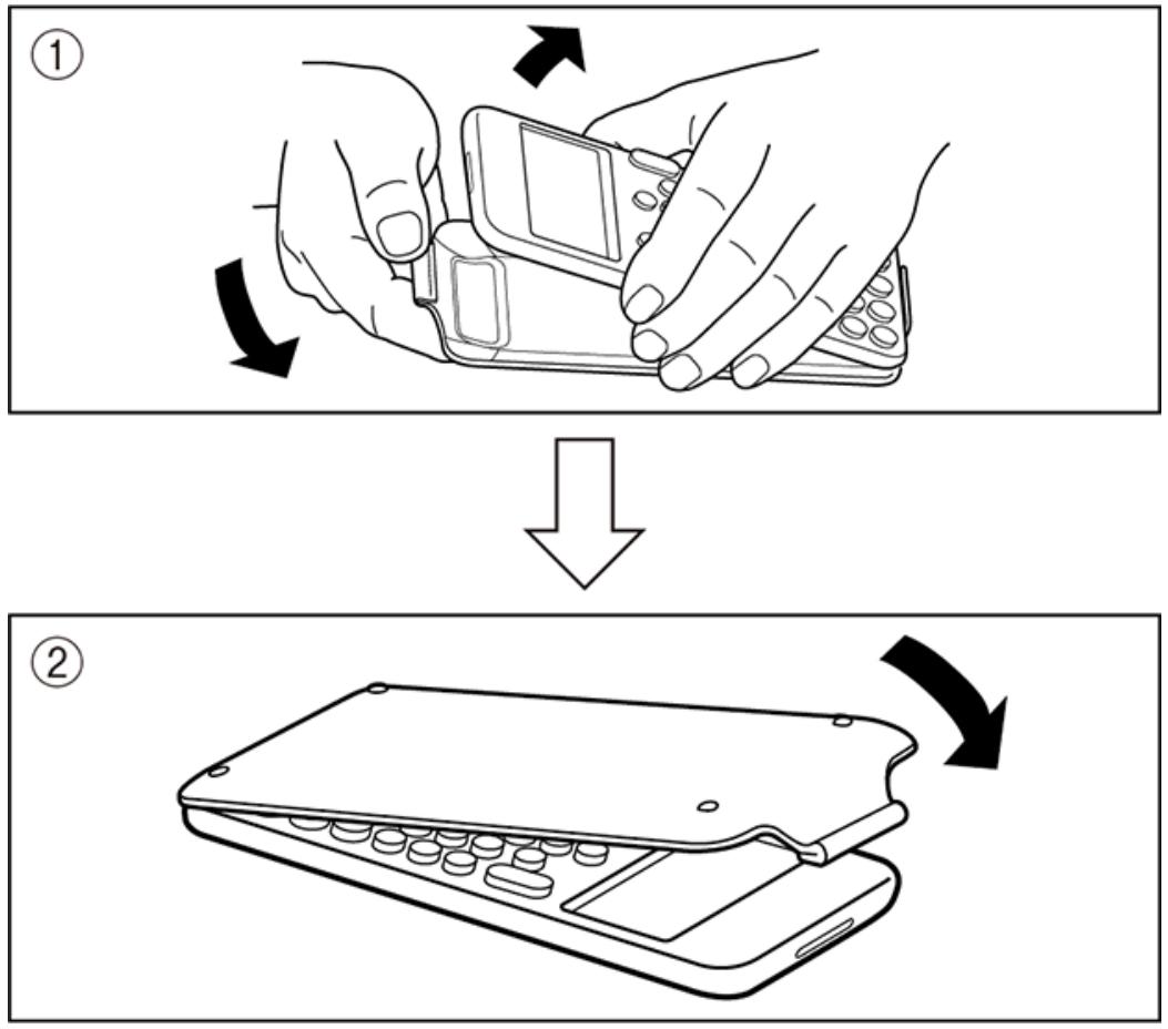 CASIO GRAPH LIGHT - Pour fixer le couvercle avant - 1