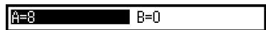 CASIO GRAPH LIGHT - Écran de la liste de variables - 4