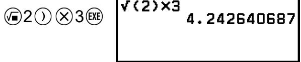 CASIO GRAPH LIGHT - Puisances, racines de puissance et inverses - 4