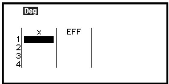 CASIO GRAPH LIGHT - Colonne EFF (de fréquence) - 1