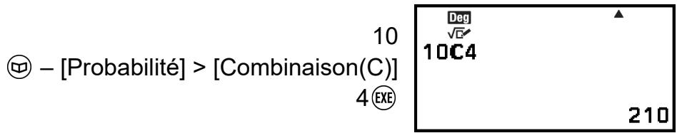 CASIO GRAPH LIGHT - Permutation(P), Combinaison(C) - 2