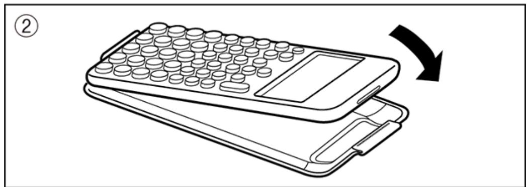CASIO GRAPH LIGHT - Pour-retirer le couvercle avant - 2