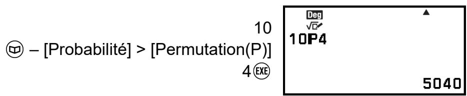 CASIO GRAPH LIGHT - Permutation(P), Combinaison(C) - 1
