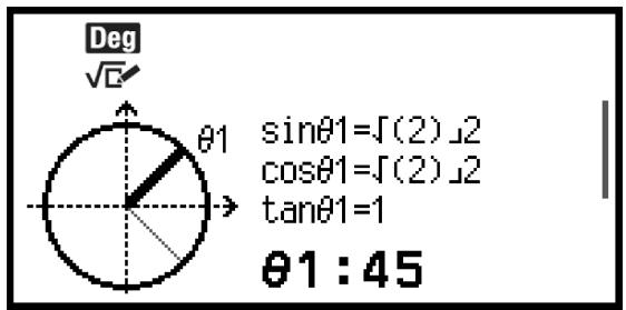 CASIO GRAPH LIGHT - Graphiques CercleTrigo et Demi-cercle - 1