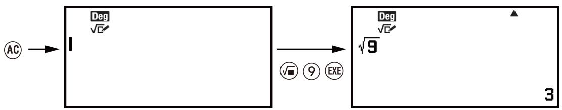 CASIO GRAPH LIGHT - Example 1: (AC) (9) (EXE) - 1