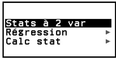 CASIO GRAPH LIGHT - Affichage des résultats de calcul statistique à deux variables - 3