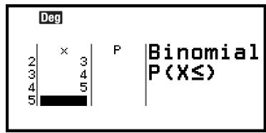 CASIO GRAPH LIGHT - Procedure générale pour executer un calcul de distribution - 3