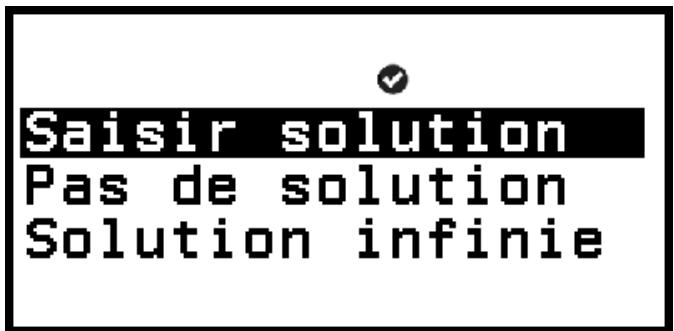 CASIO GRAPH LIGHT - Utilisation de Vérification avec l'application Équation - 1