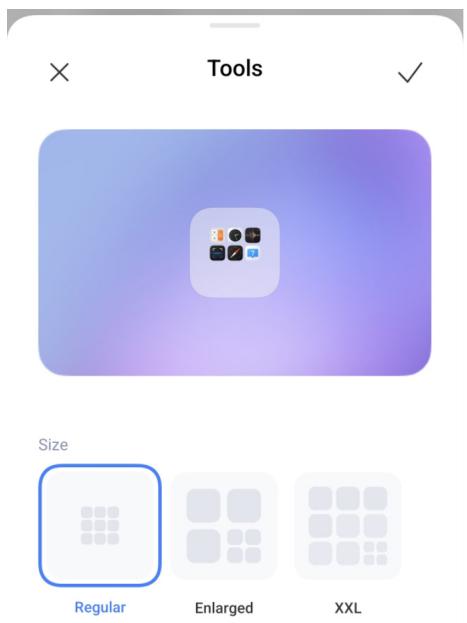 Xiaomi HyperOS - Modifier la taille du dossier App - 1