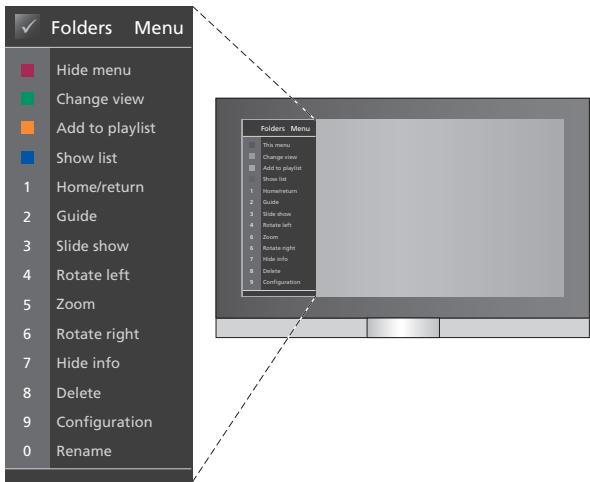 BANG & OLUFSEN BeoMedia 1 - Utilisation des menus en superposition - 1