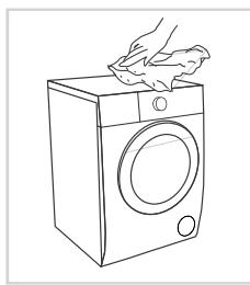 SABA FL814M25BG, FL814M25W - Nettoyage de l'extérieur de la machine - 1