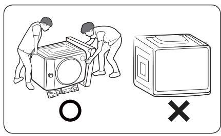 SABA FL814M25BG, FL814M25W - Ouvrir l'emballage du lave-linge - 1